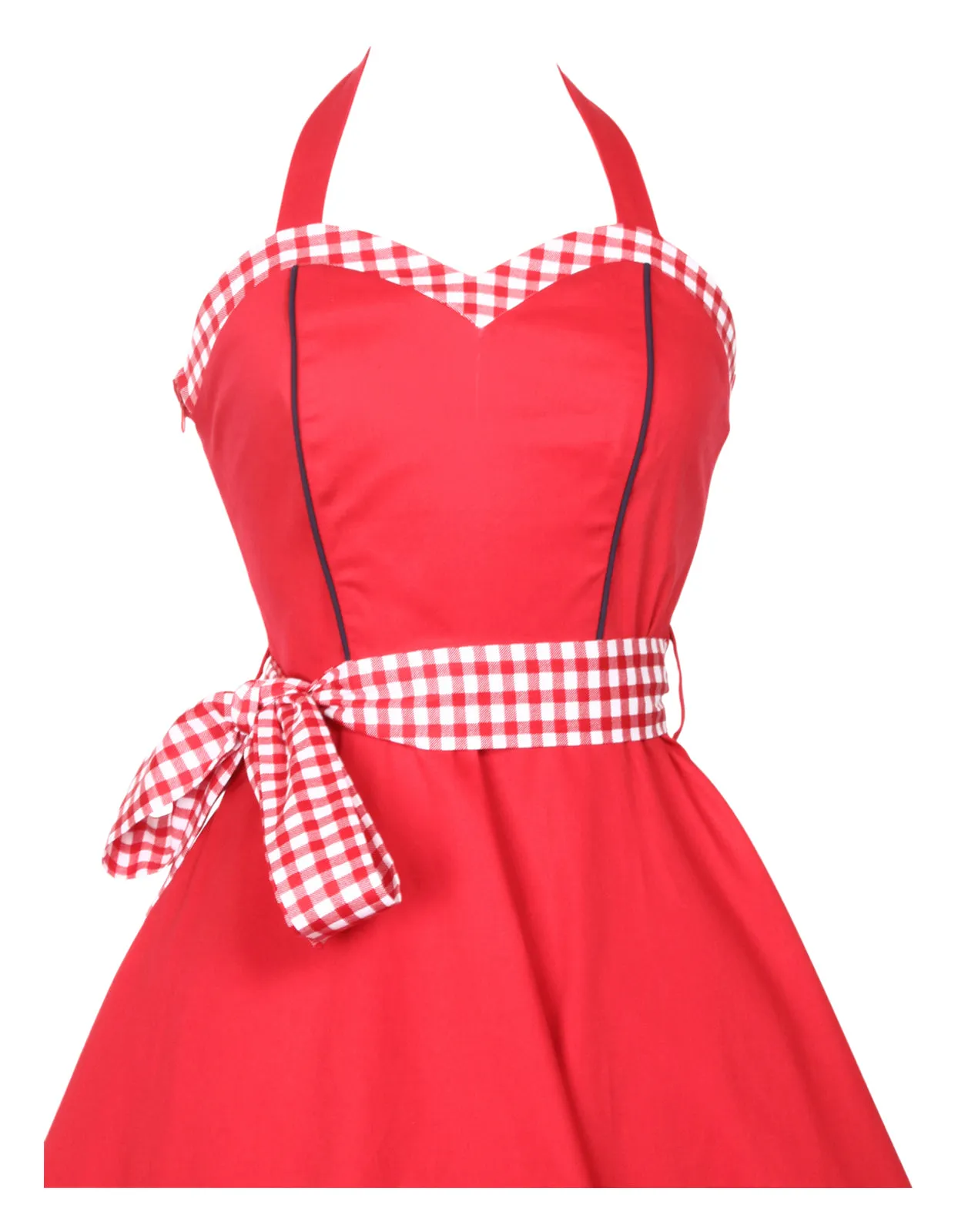 Anita Swing Dress in Red