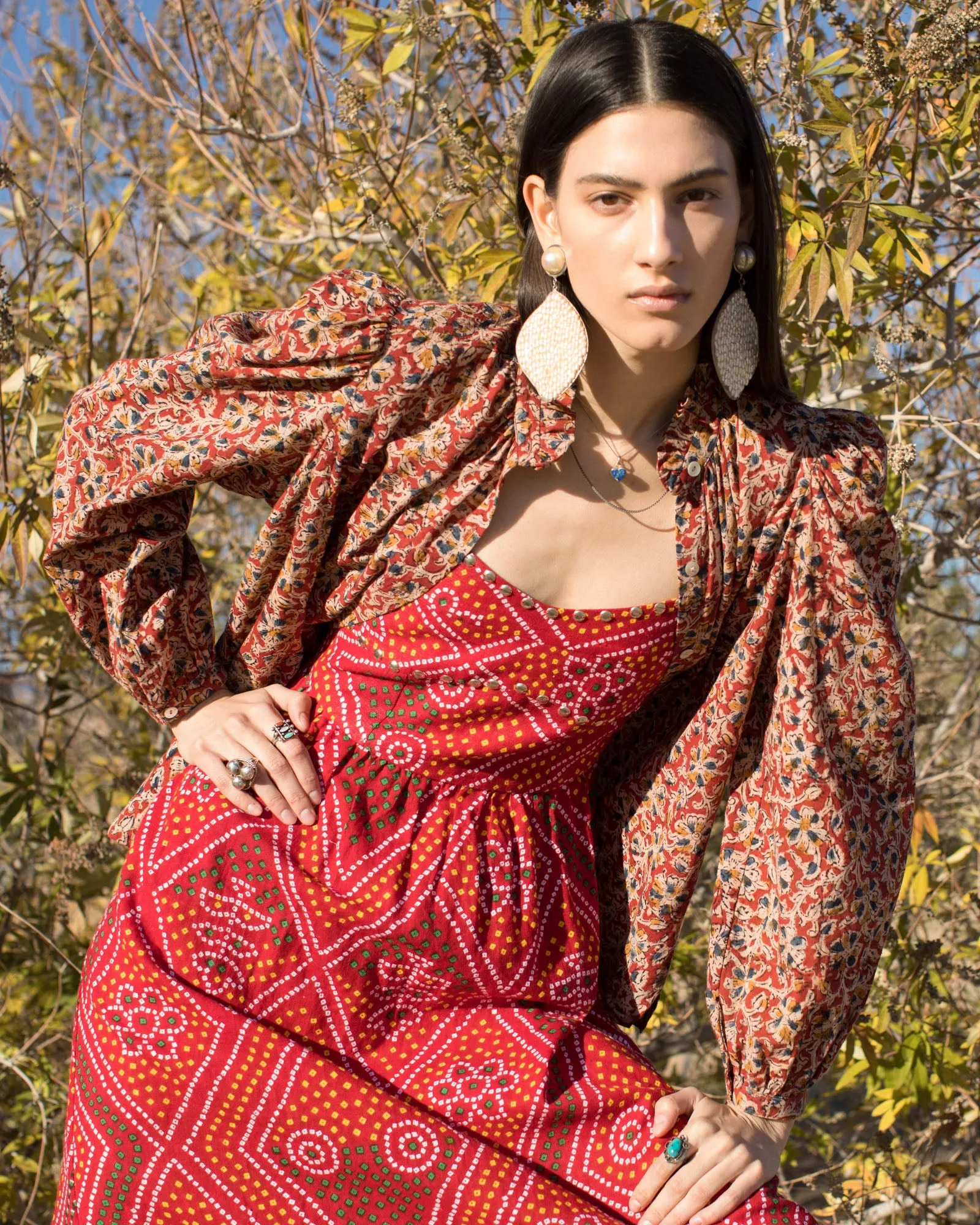 Autumn Scarlett Bandani Dress