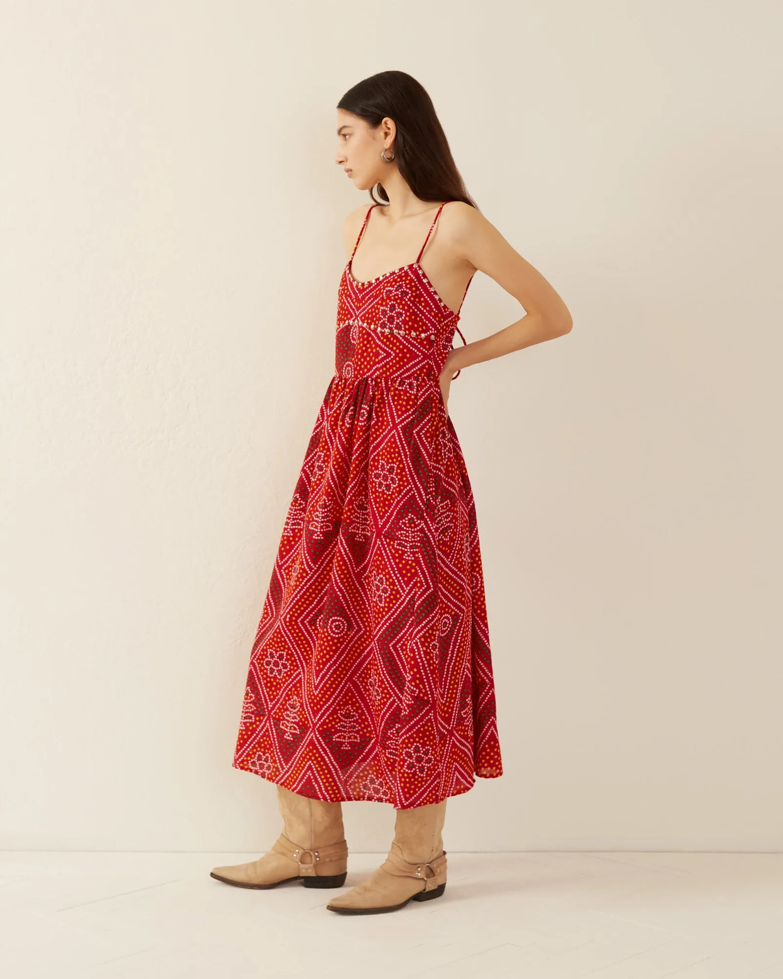 Autumn Scarlett Bandani Dress
