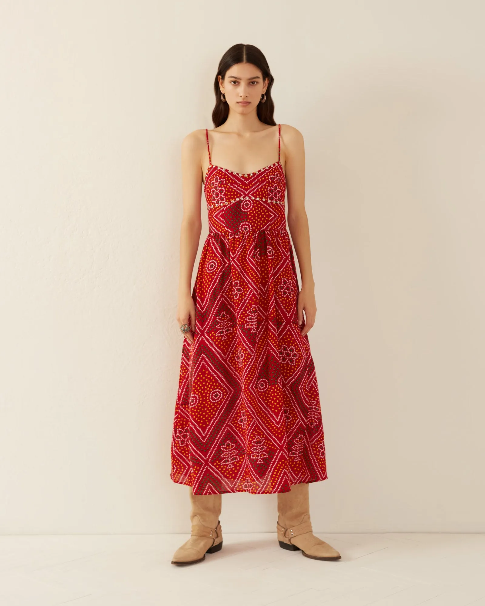 Autumn Scarlett Bandani Dress