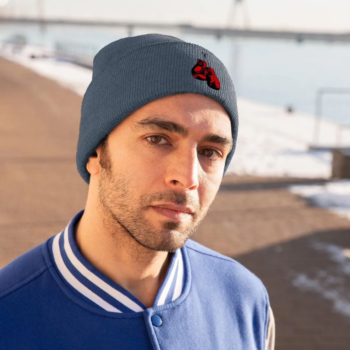 Boxing Gloves Knit Beanie