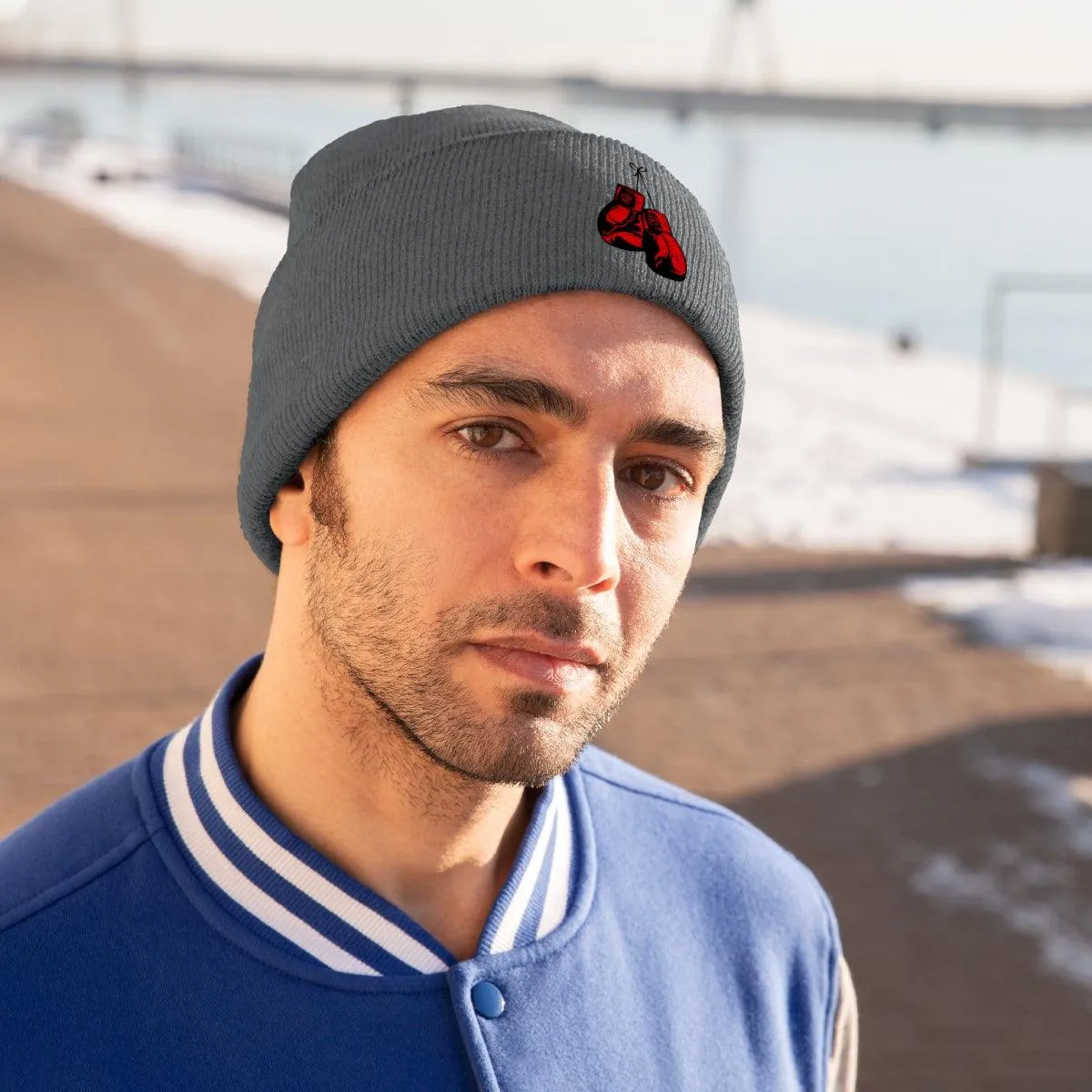 Boxing Gloves Knit Beanie
