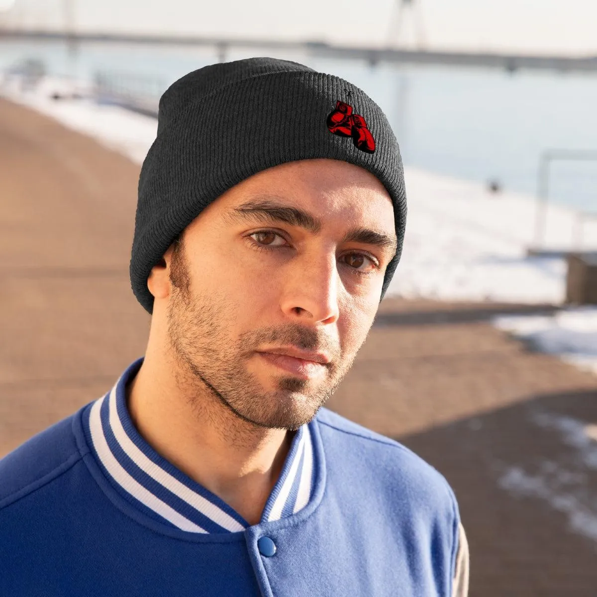 Boxing Gloves Knit Beanie