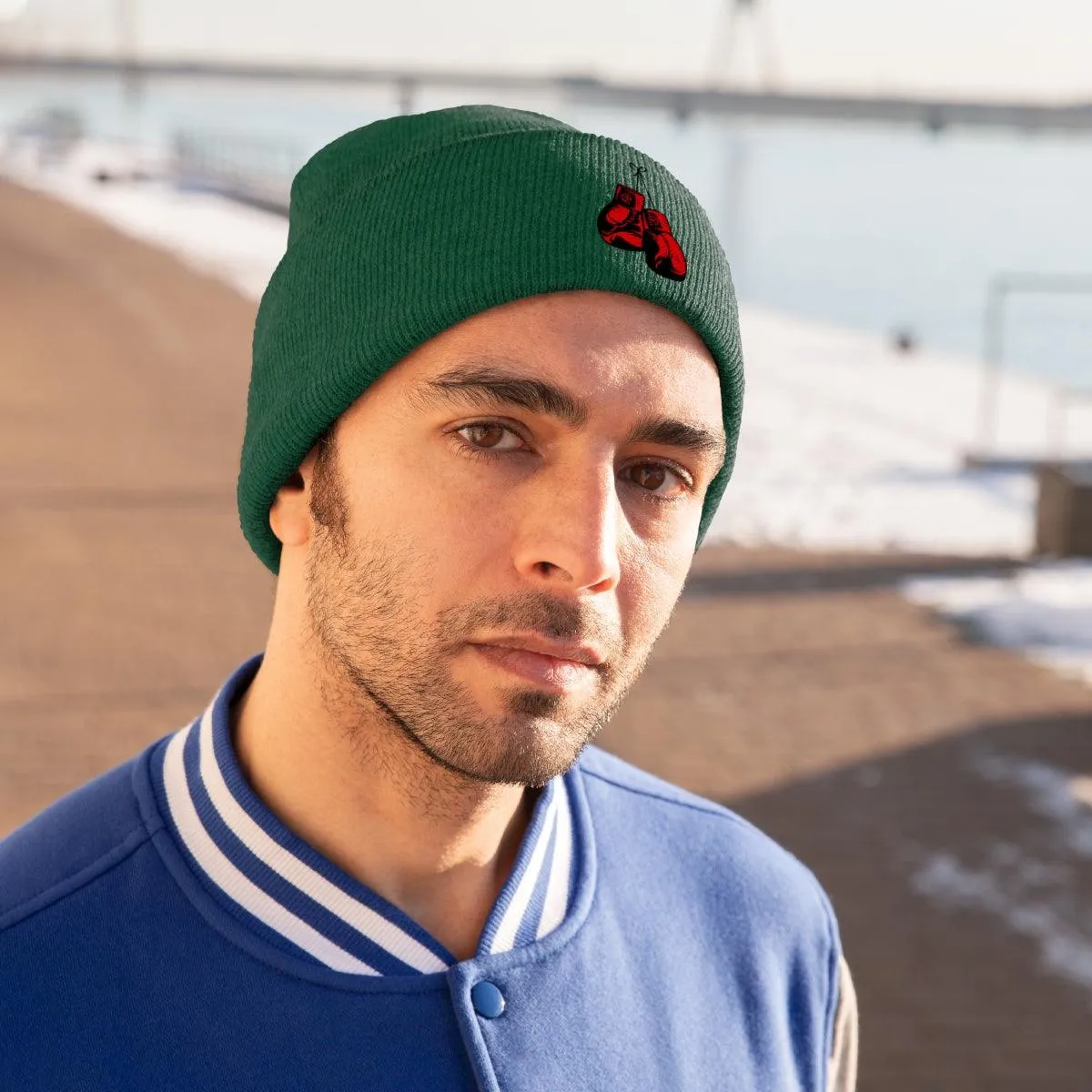 Boxing Gloves Knit Beanie