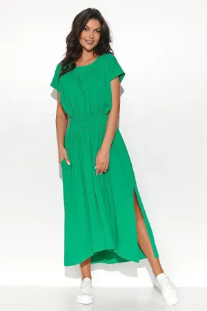 Chic Asymmetrical Knit Daydress with Elegant Draping