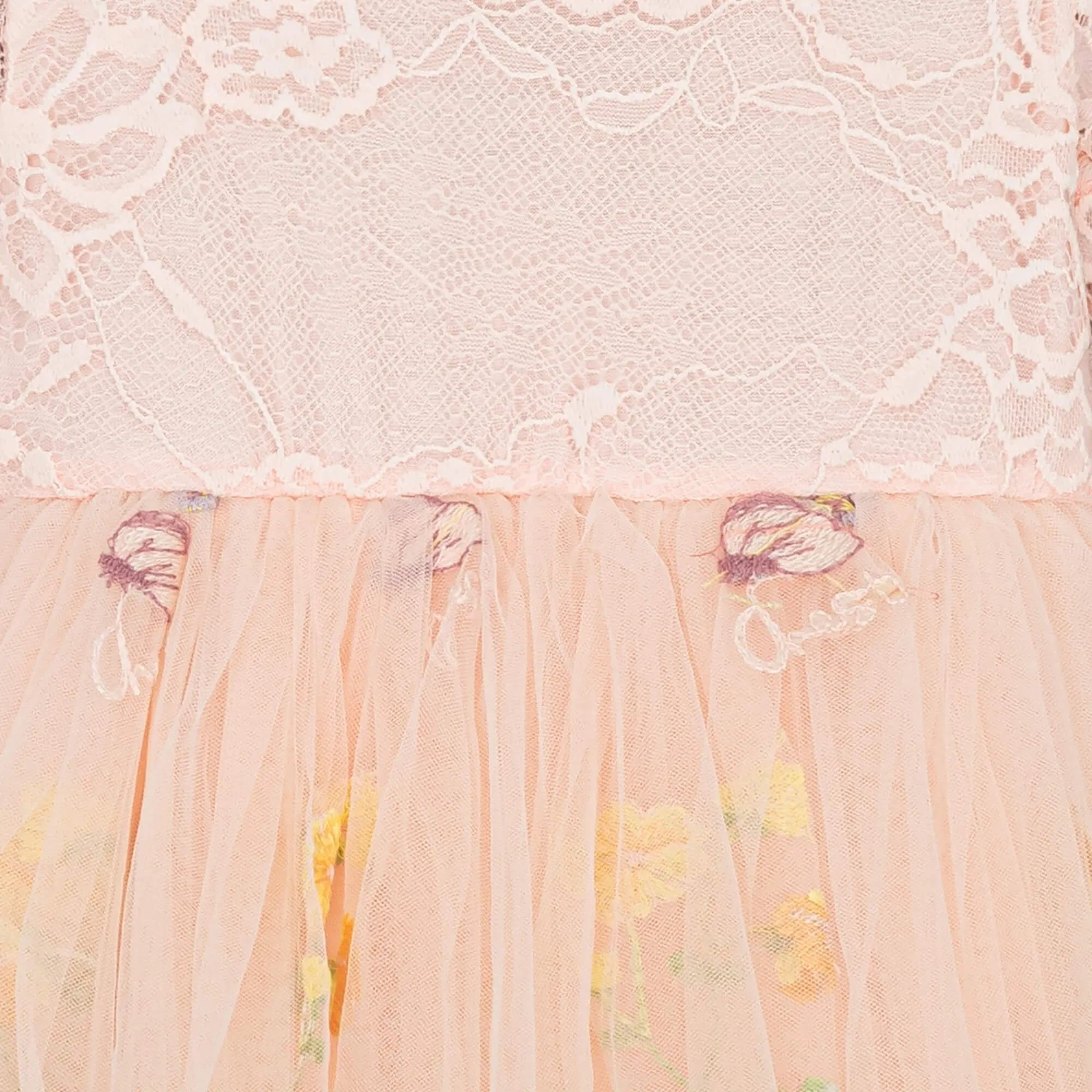 Enchanted Dress - Embroidered Soft Pink