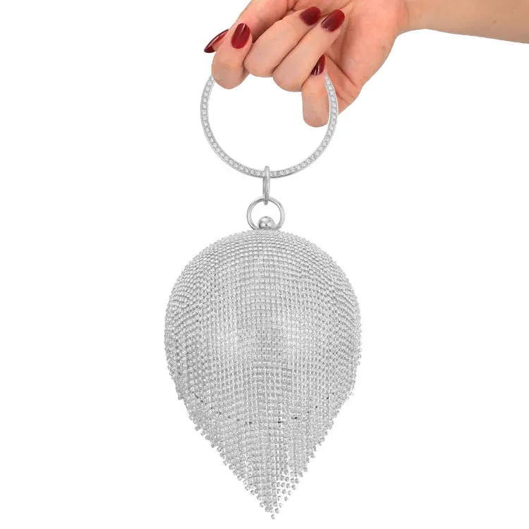 Glamorous Diamond Tassel Evening Clutch for Women - Perfect for Parties and Weddings