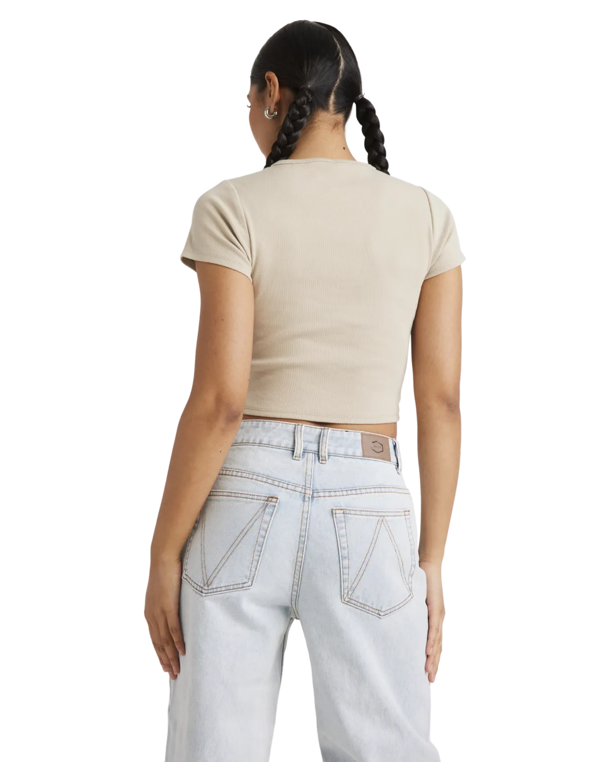 Good Day Baby T-Shirt in Light Khaki