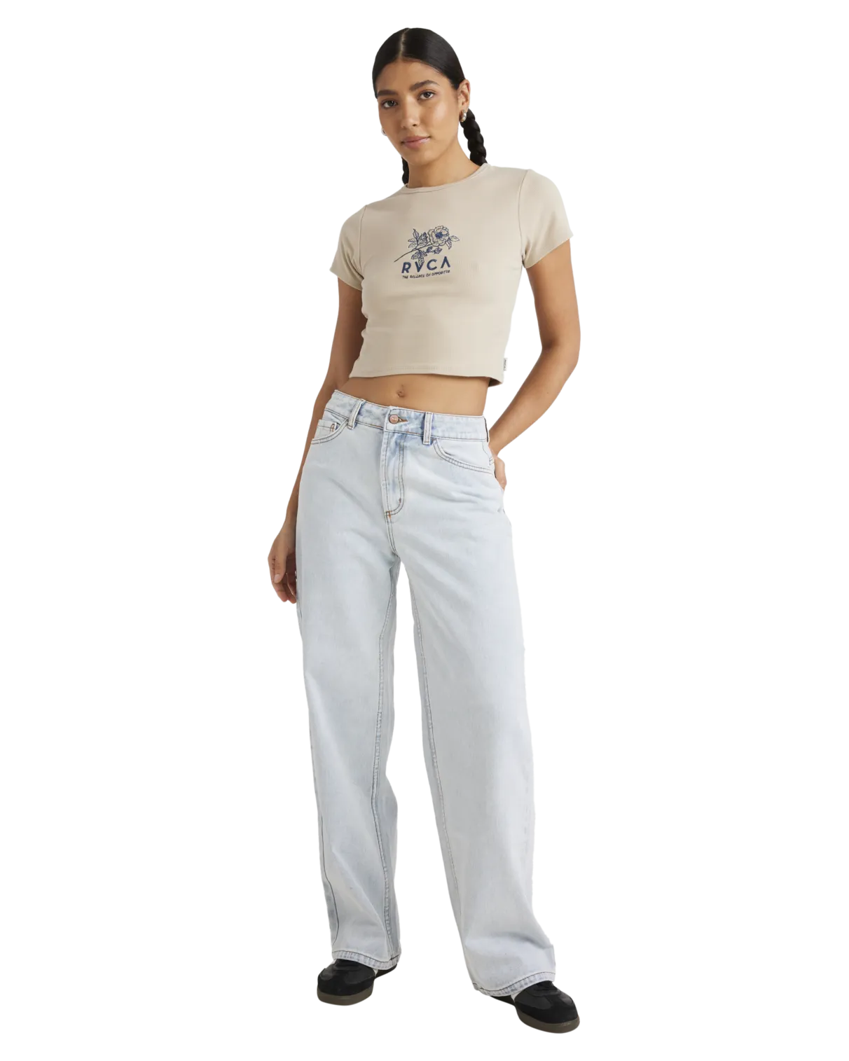 Good Day Baby T-Shirt in Light Khaki