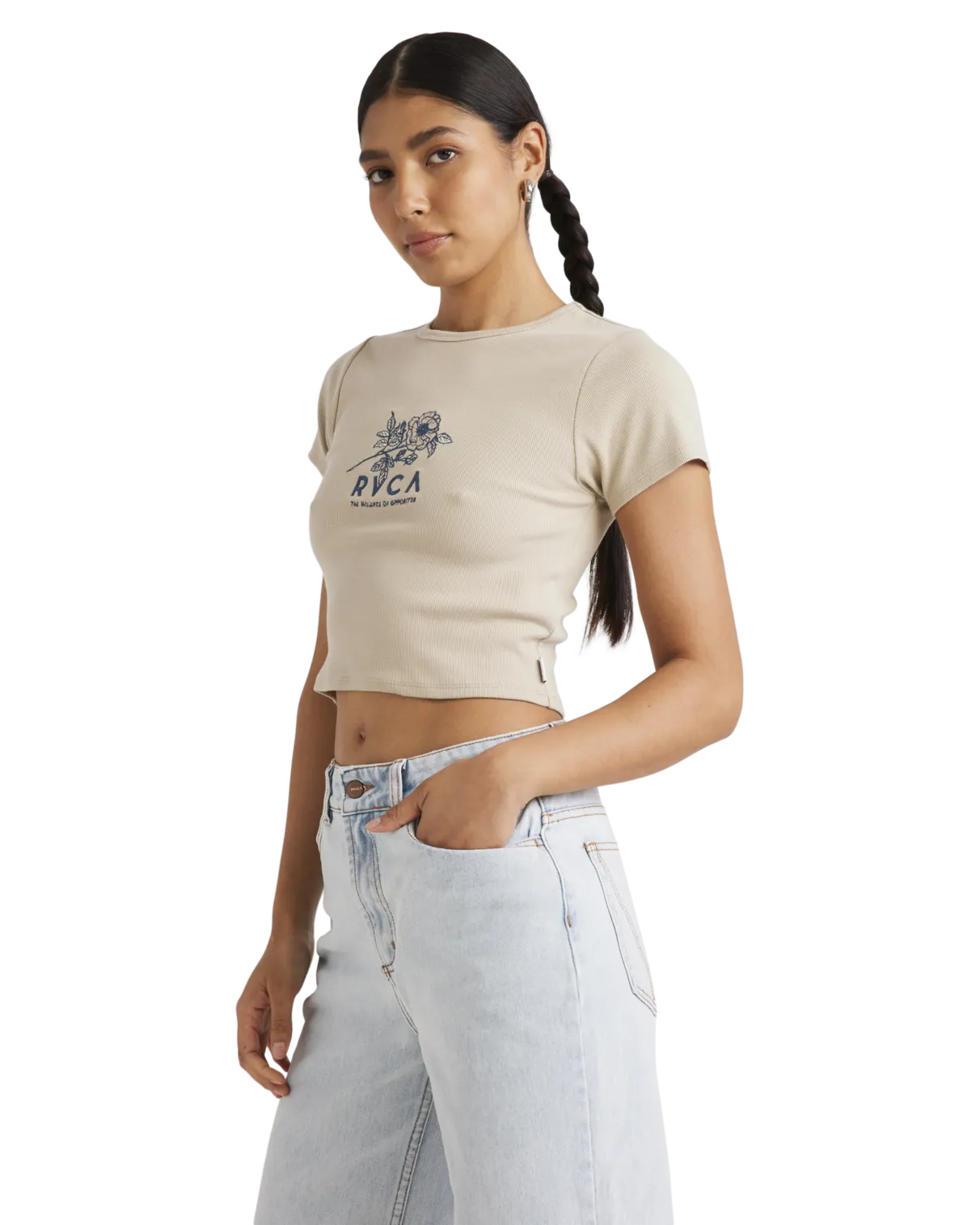 Good Day Baby T-Shirt in Light Khaki