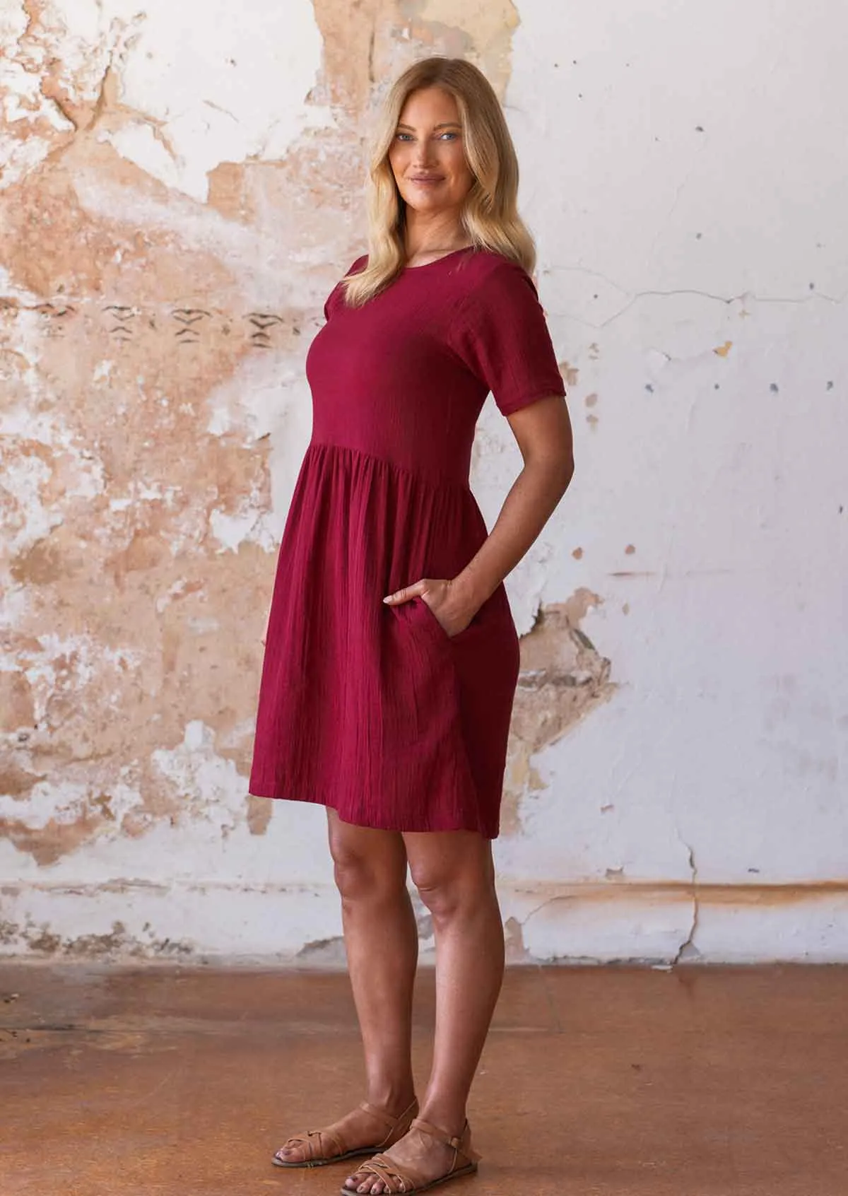 Mabel Dress Tibetan Red