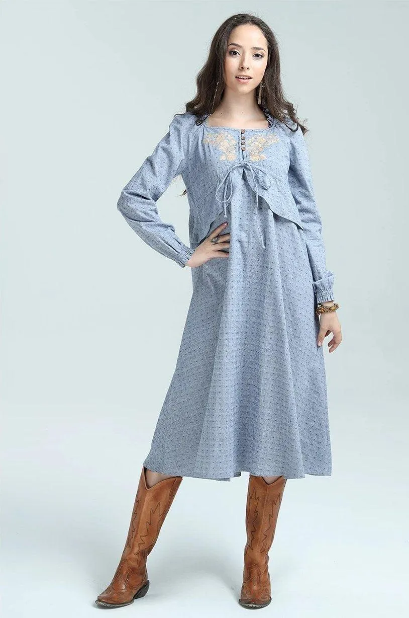 New Cotton Linen Country Dress
