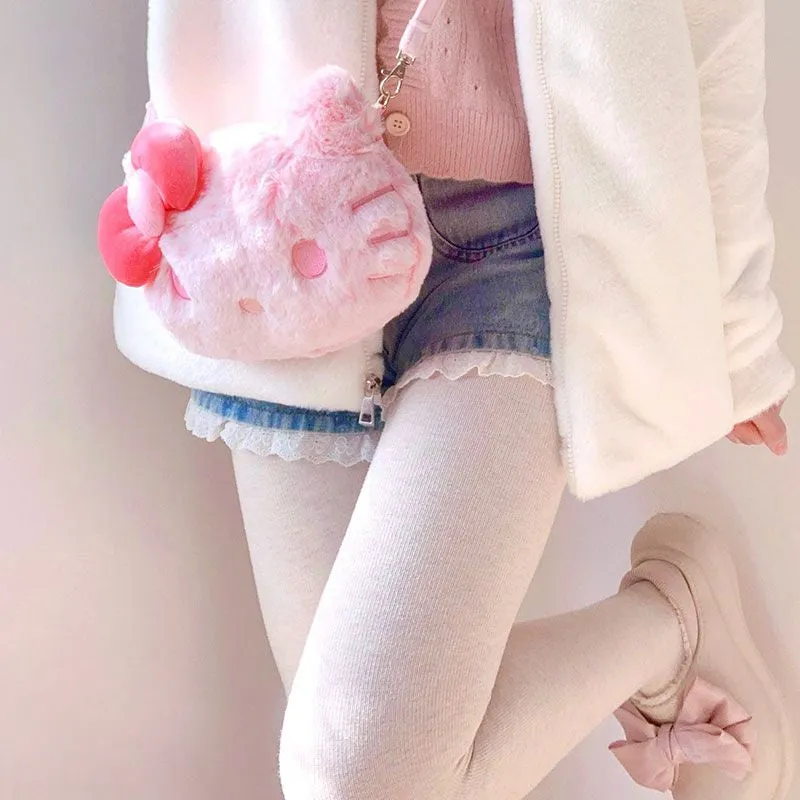 Pink Kitty Plush Handbag - Lovesickdoe