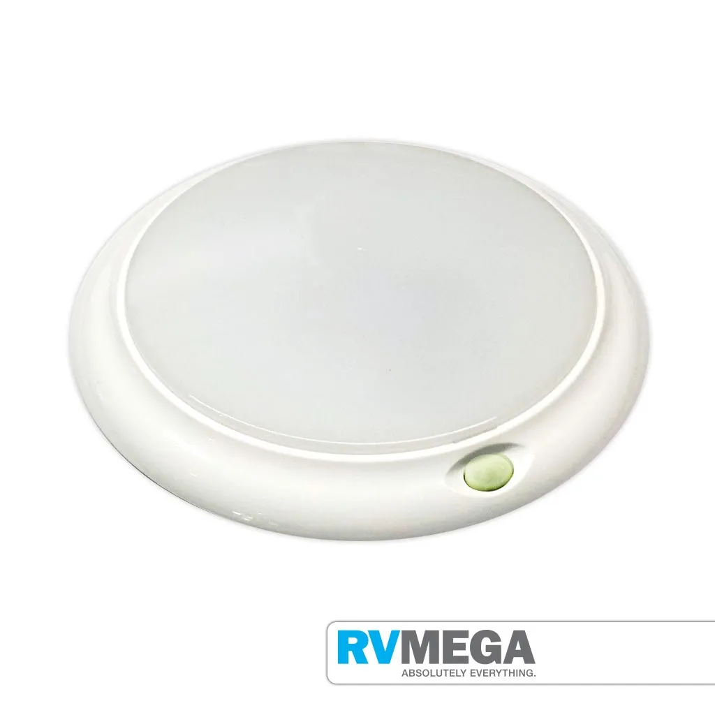 Round White Interior Light 84 LED Cool White  12 Blue LEDs