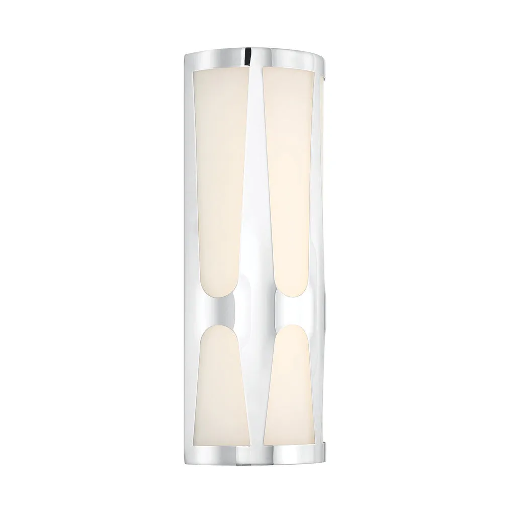 Royston Integrated LED Polished Chrome Sconce