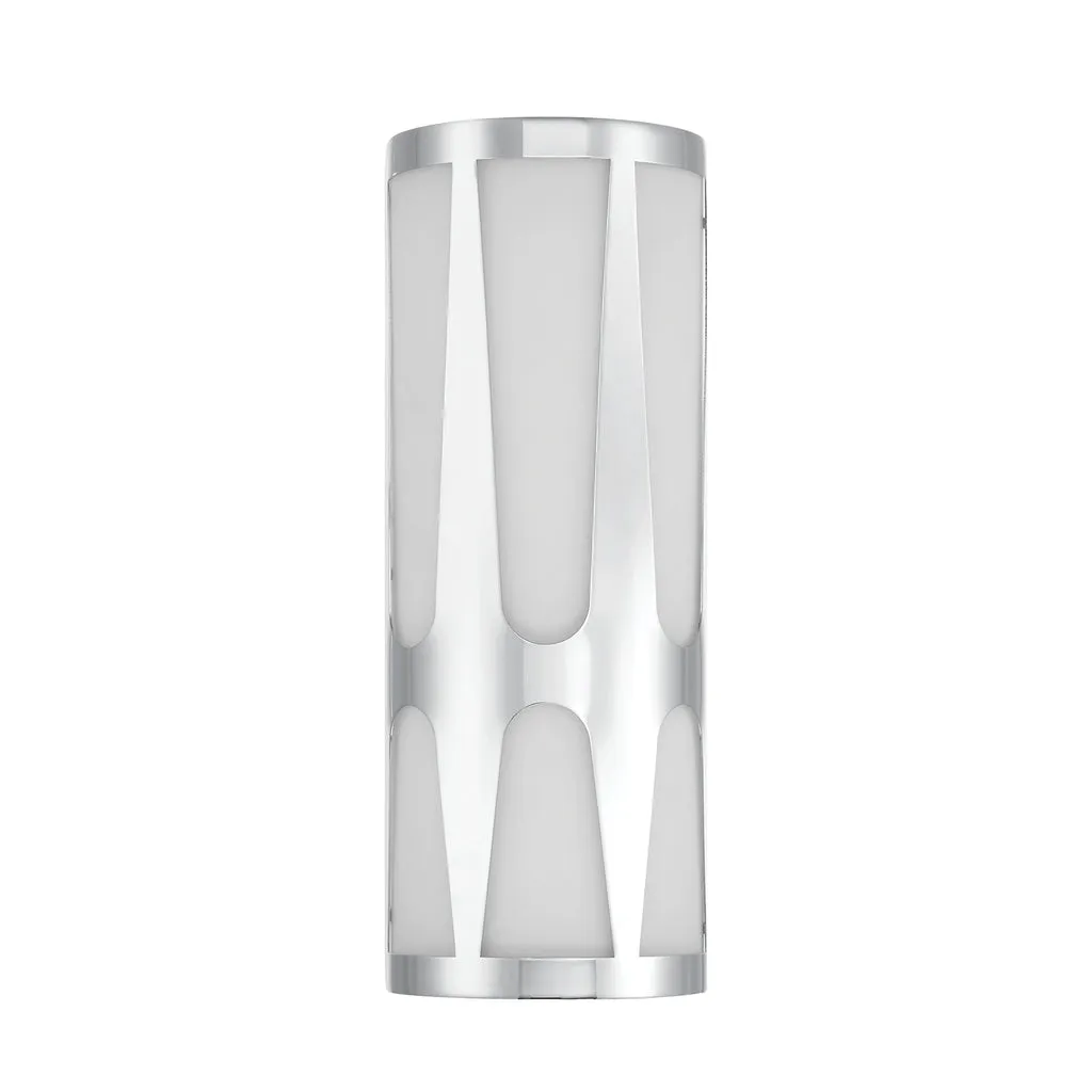 Royston Integrated LED Polished Chrome Sconce