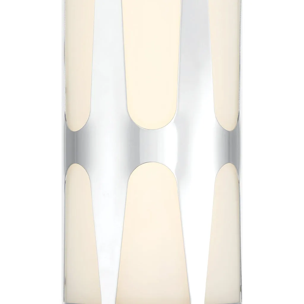 Royston Integrated LED Polished Chrome Sconce