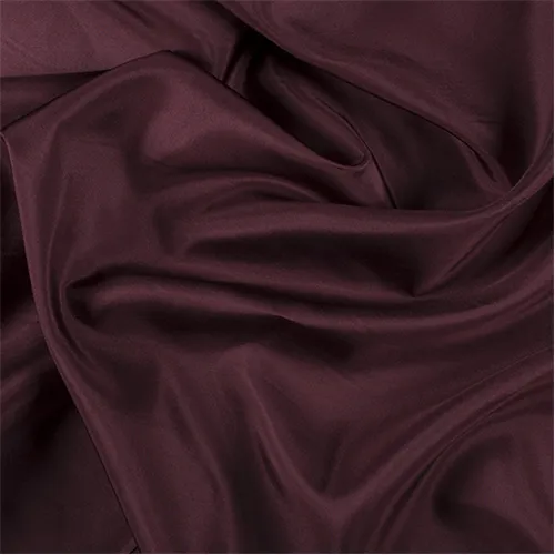 Runway Silks Dark Brick Red Silk Crepe de Chine Fabric