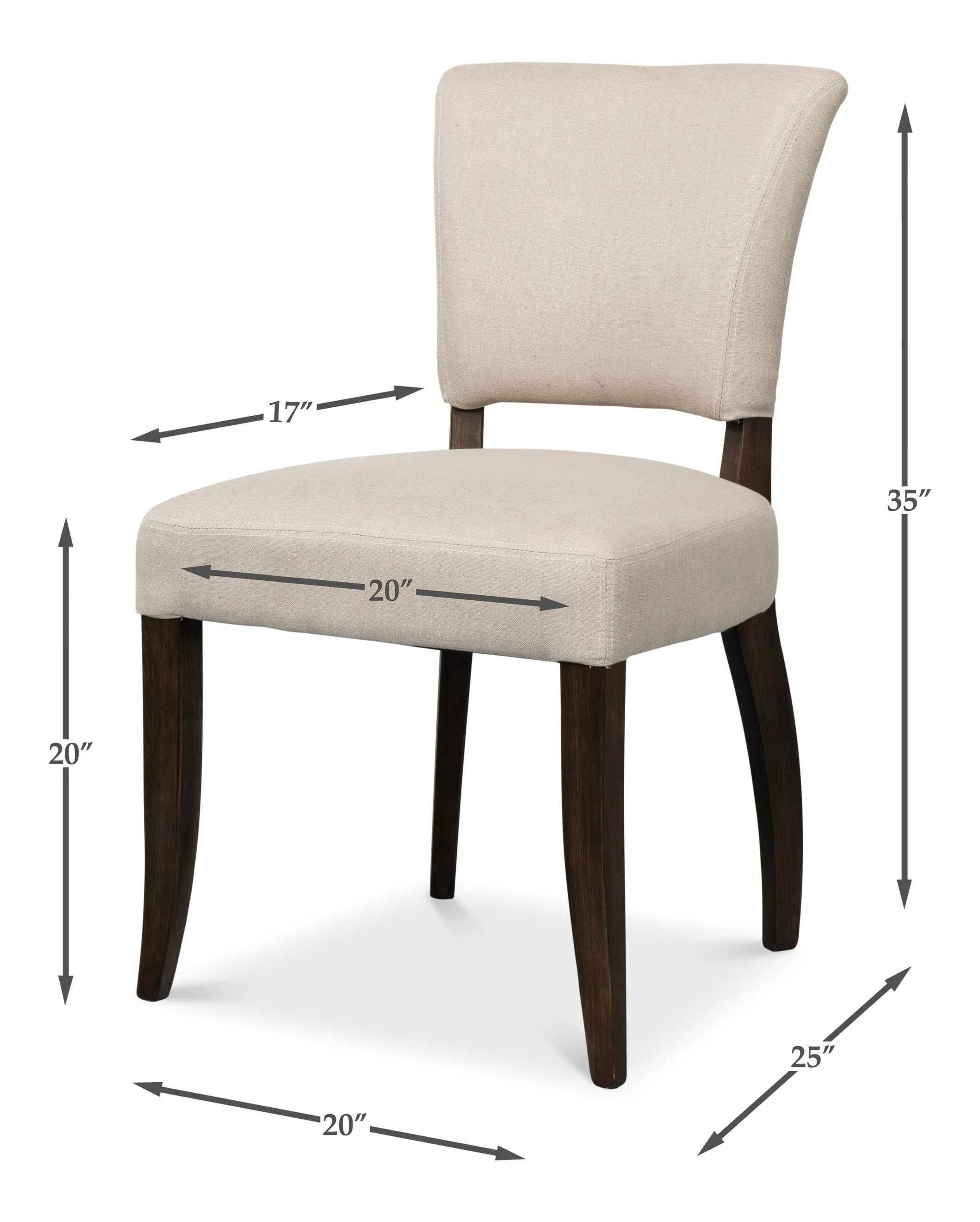 Sarreid - Zion Side Chair - Beige - Traditional - set of 2
