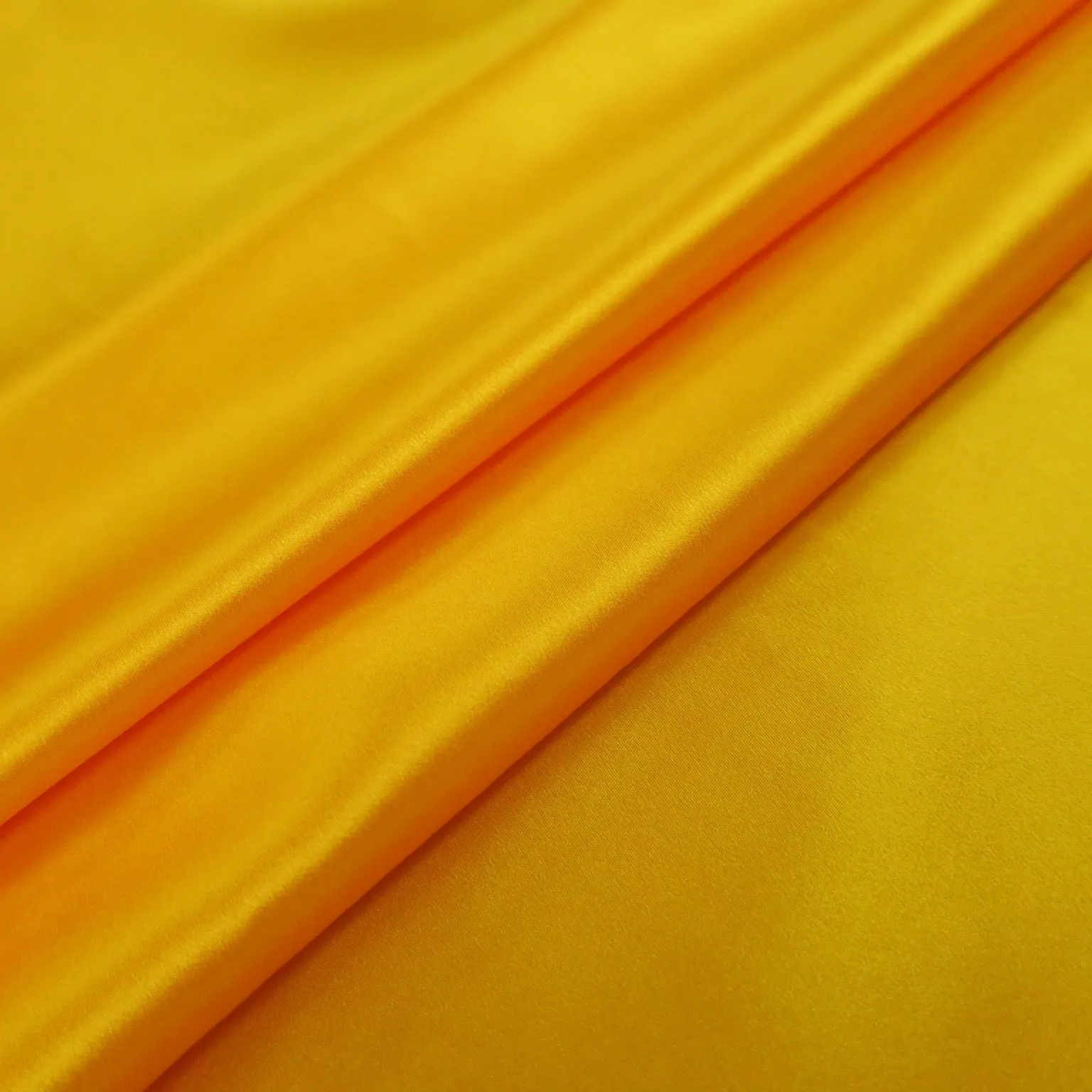Silk Charmeuse Fabric Butterscotch Yellow Solid 54" 19mm