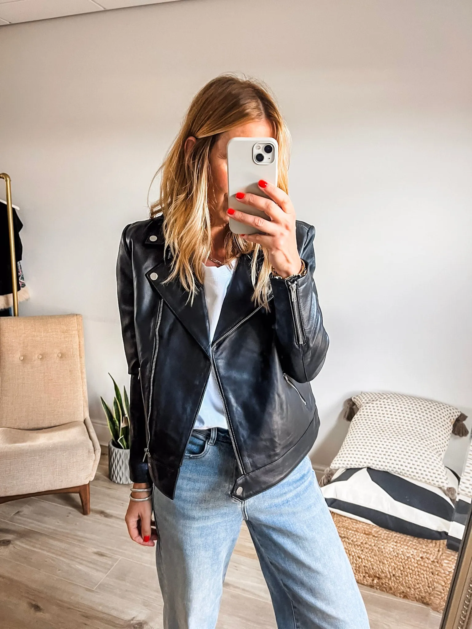 Soaked In Luxury Maeve Leather Jacket PREMIUM BRAND