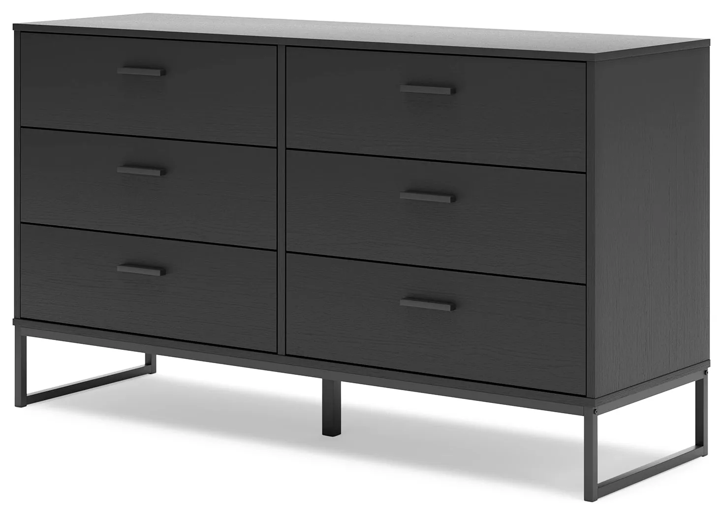 Socalle Queen Panel Headboard with Dresser in Black
