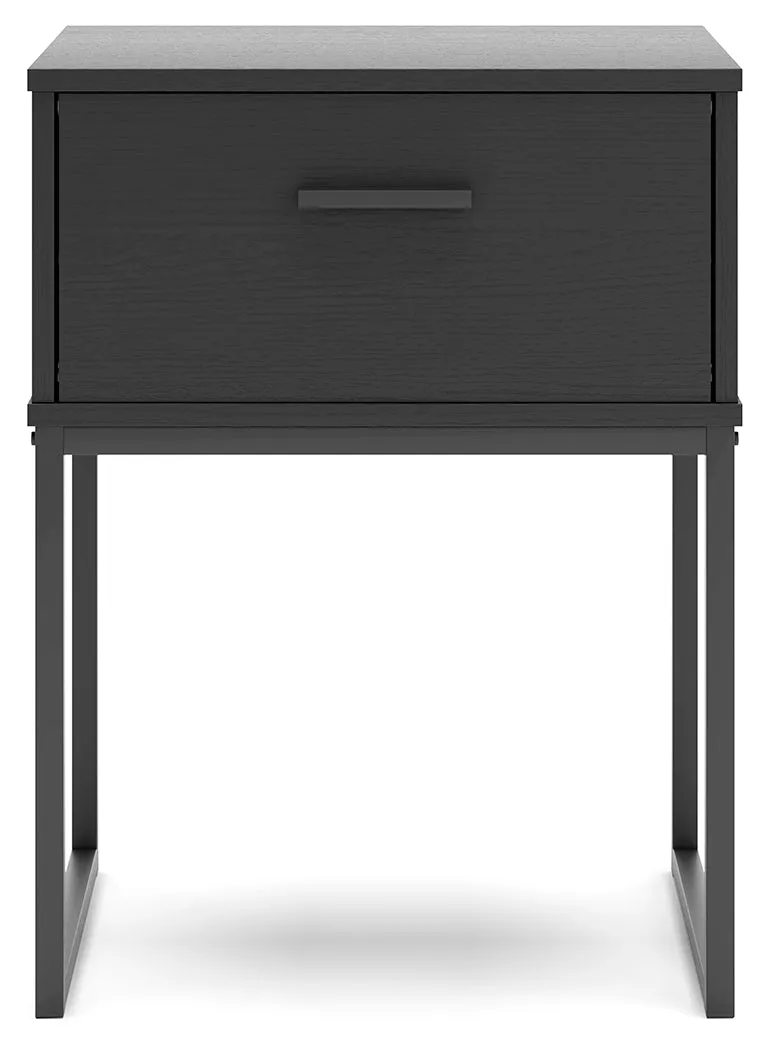 Socalle Queen Platform Bed with Dresser, Chest and Nightstand in Black