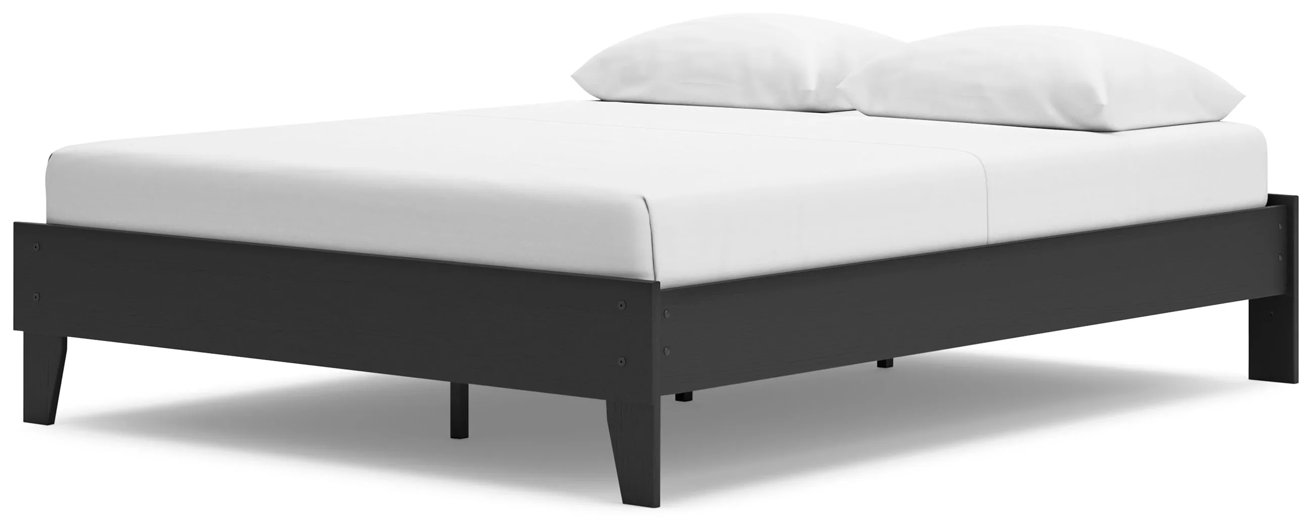 Socalle Queen Platform Bed with Dresser, Chest and Nightstand in Black