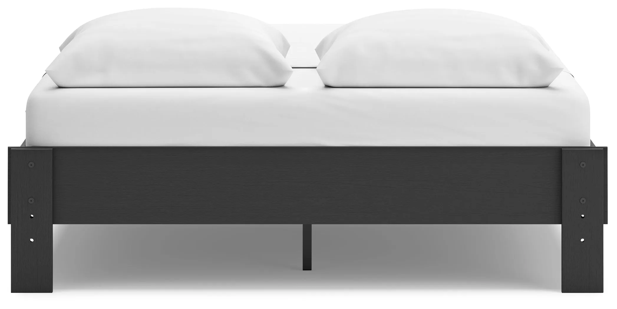 Socalle Queen Platform Bed with Dresser, Chest and Nightstand in Black