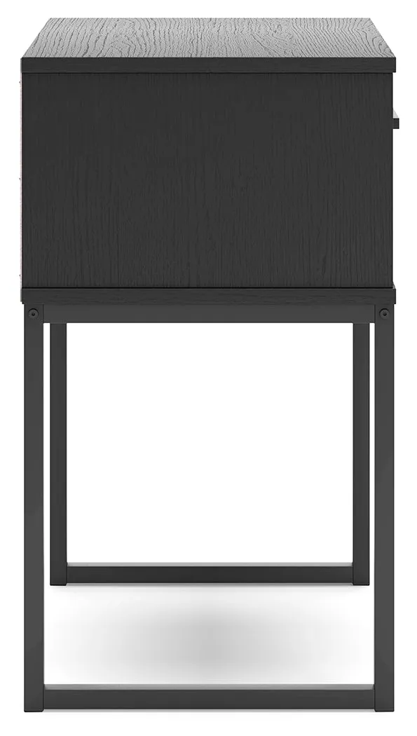 Socalle Queen Platform Bed with Dresser, Chest and Nightstand in Black