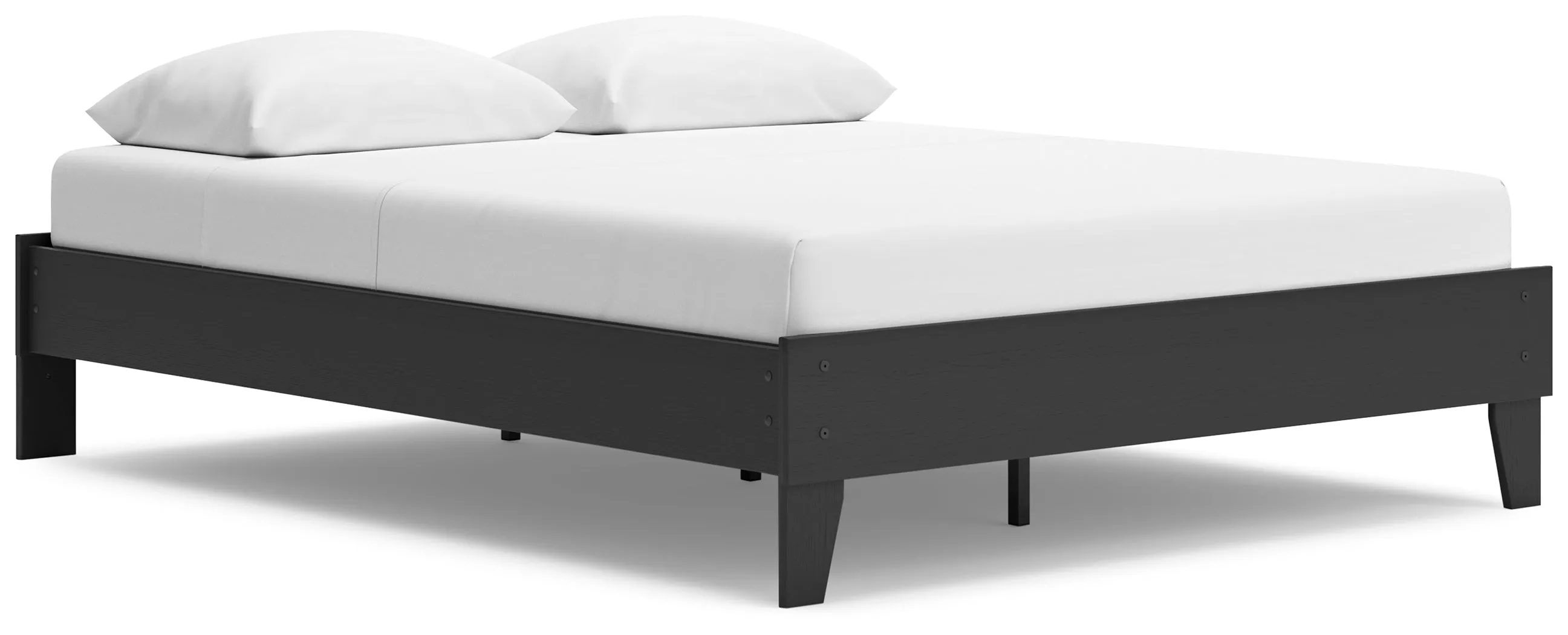 Socalle Queen Platform Bed with Dresser, Chest and Nightstand in Black