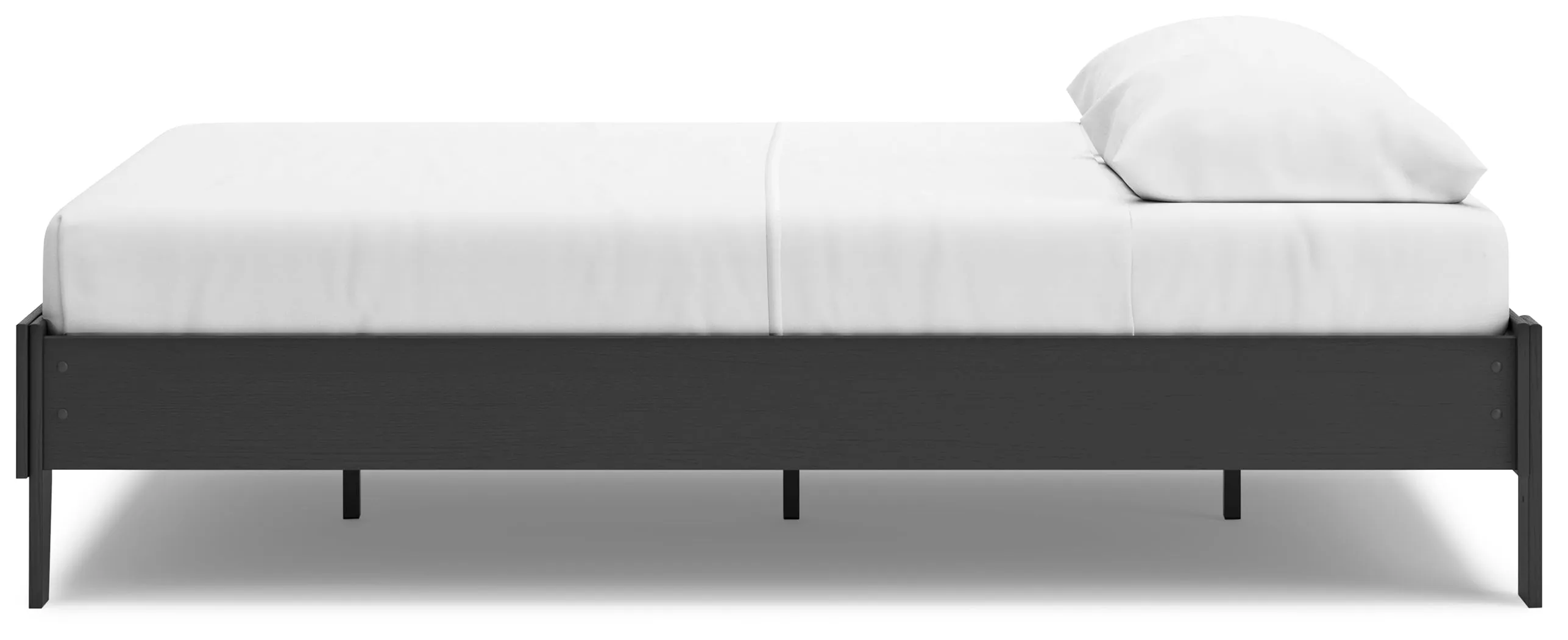 Socalle Queen Platform Bed with Dresser, Chest and Nightstand in Black