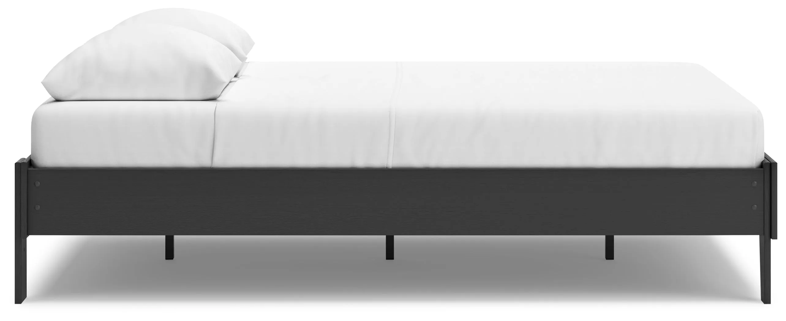 Socalle Queen Platform Bed with Dresser, Chest and Nightstand in Black