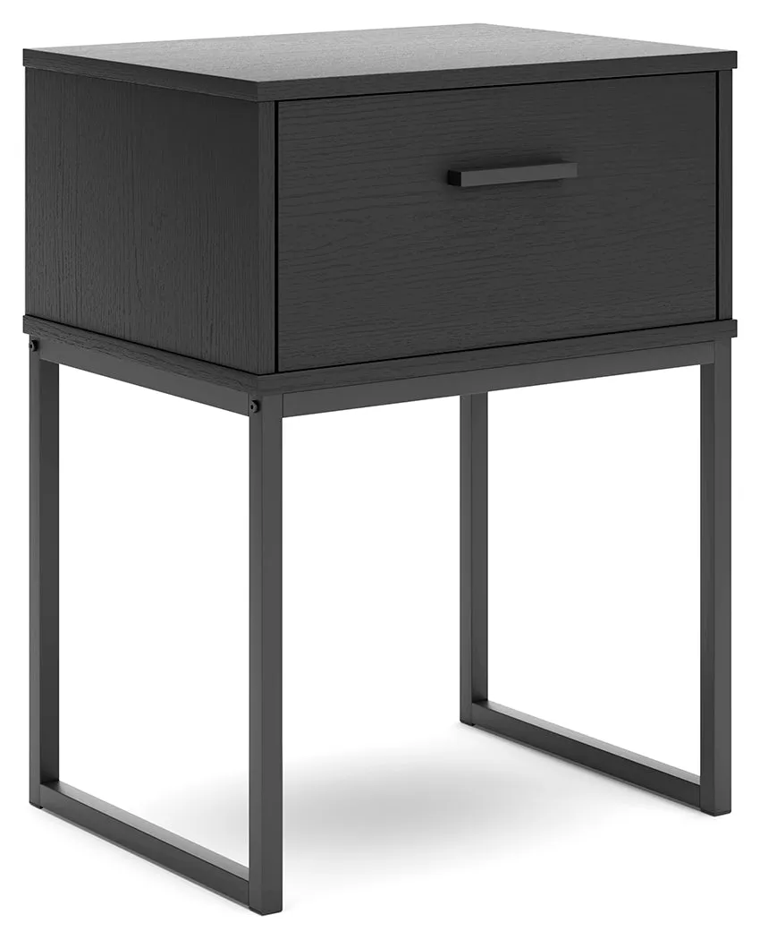 Socalle Queen Platform Bed with Dresser, Chest and Nightstand in Black