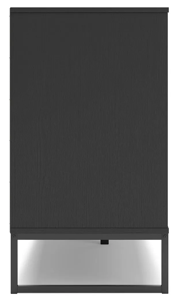 Socalle Queen Platform Bed with Dresser in Black