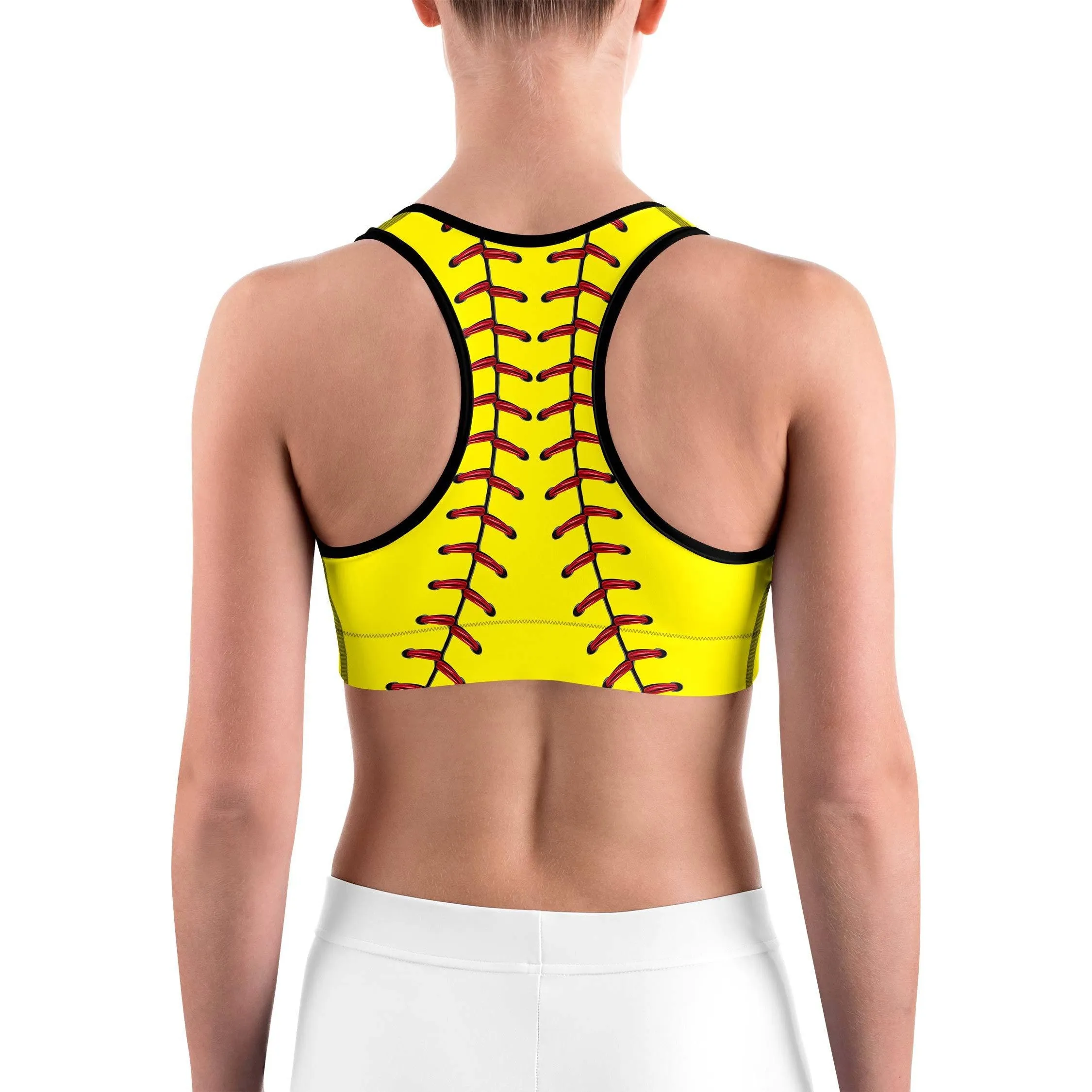Softball Stitches Sports bra
