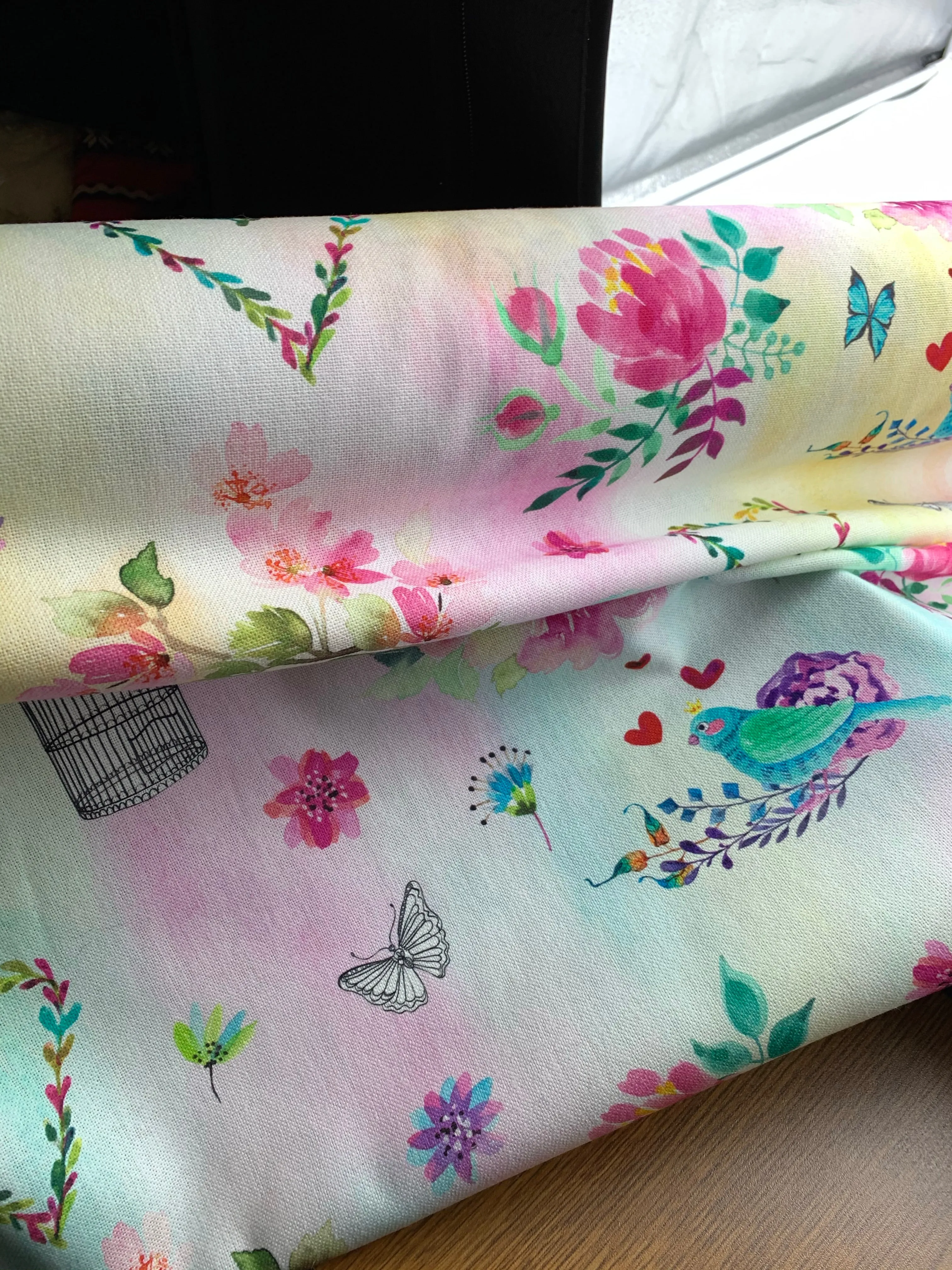 Spanish Cotton - Hearts and Flowers