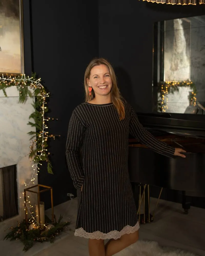 Striped Warm Dress