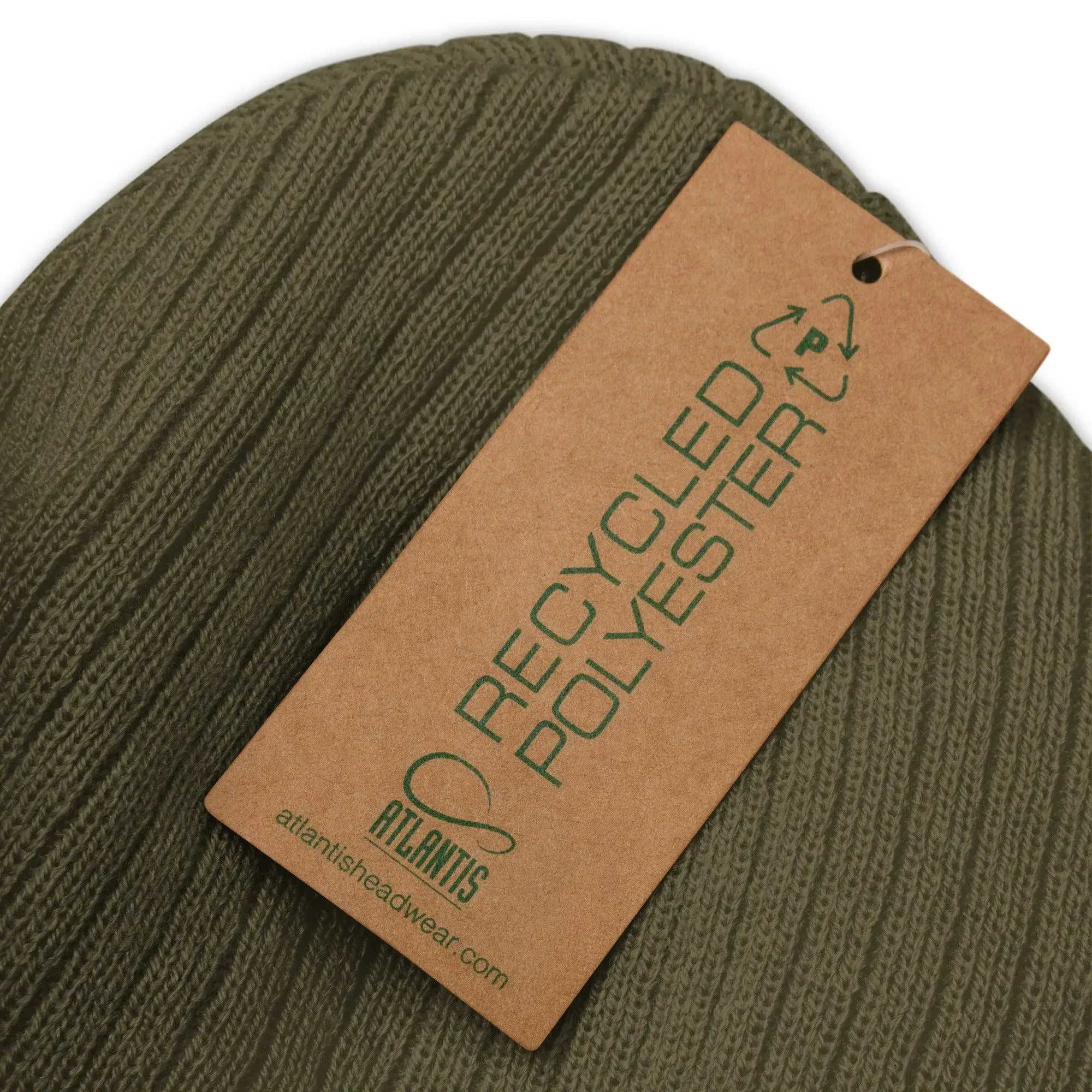 Swedish Dala Horse Embroidered Beanie - Gray