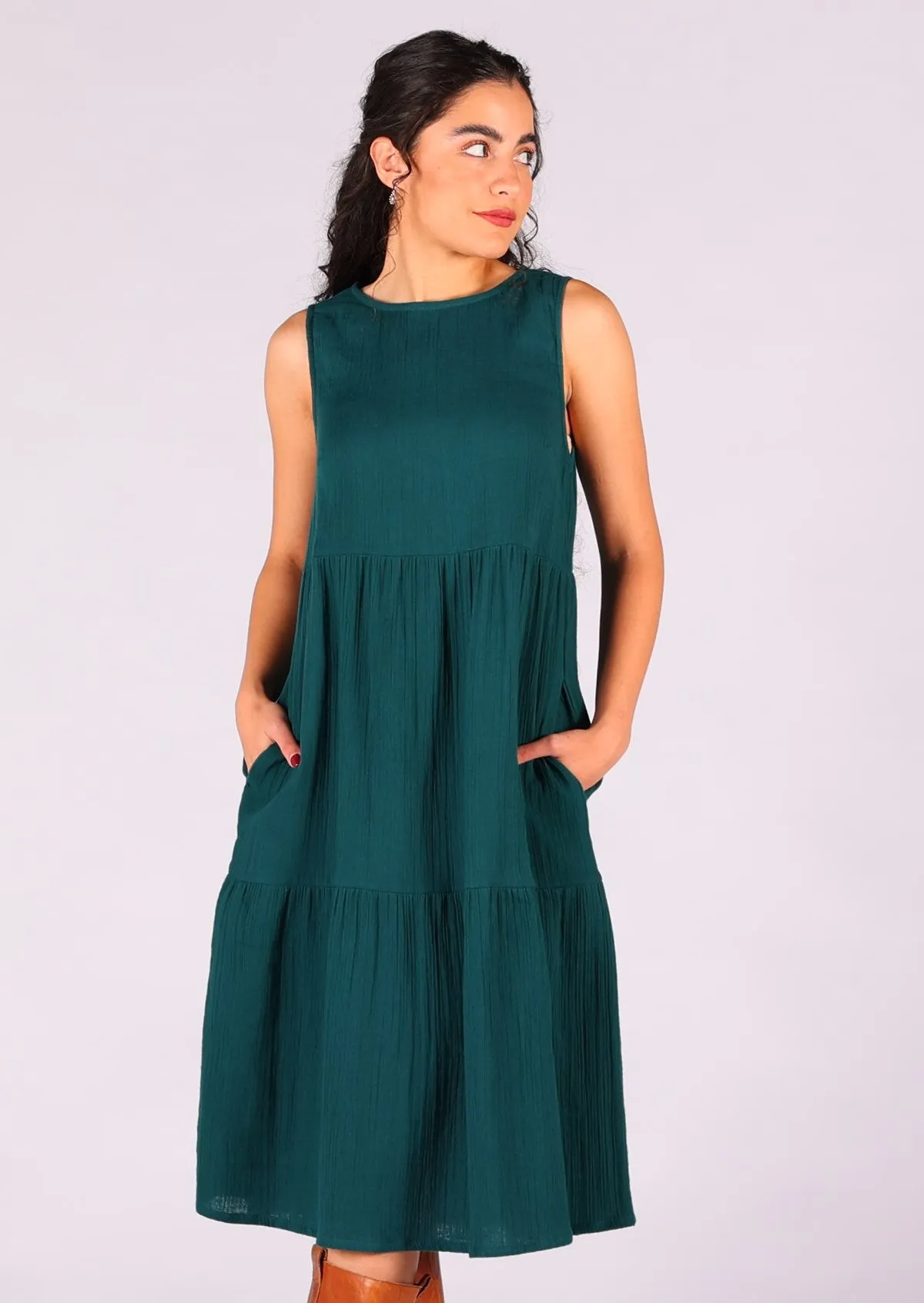 Tully Dress Deep Teal