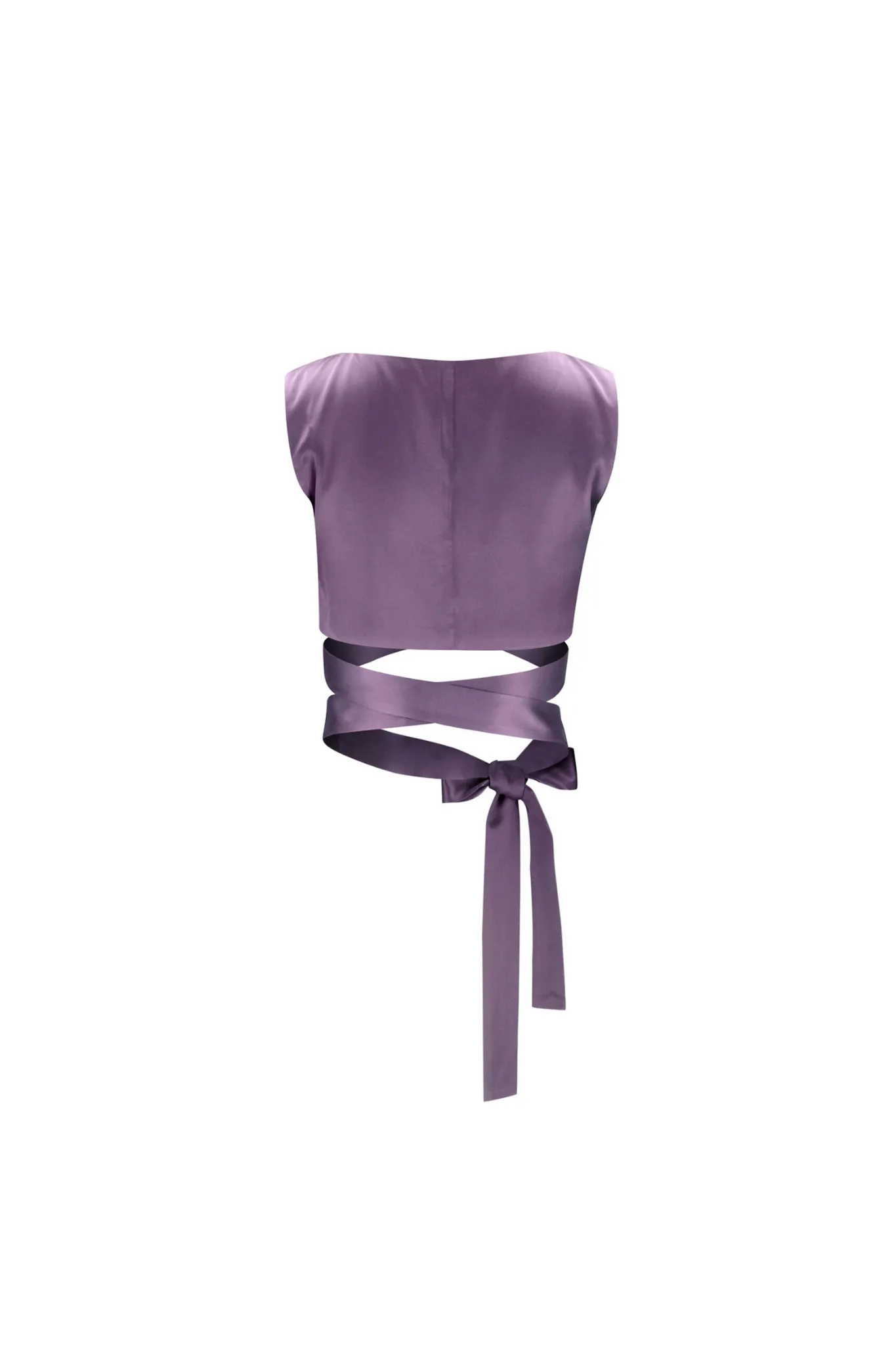 V-Neck Silk Top 'Persephone' in Noble Purple
