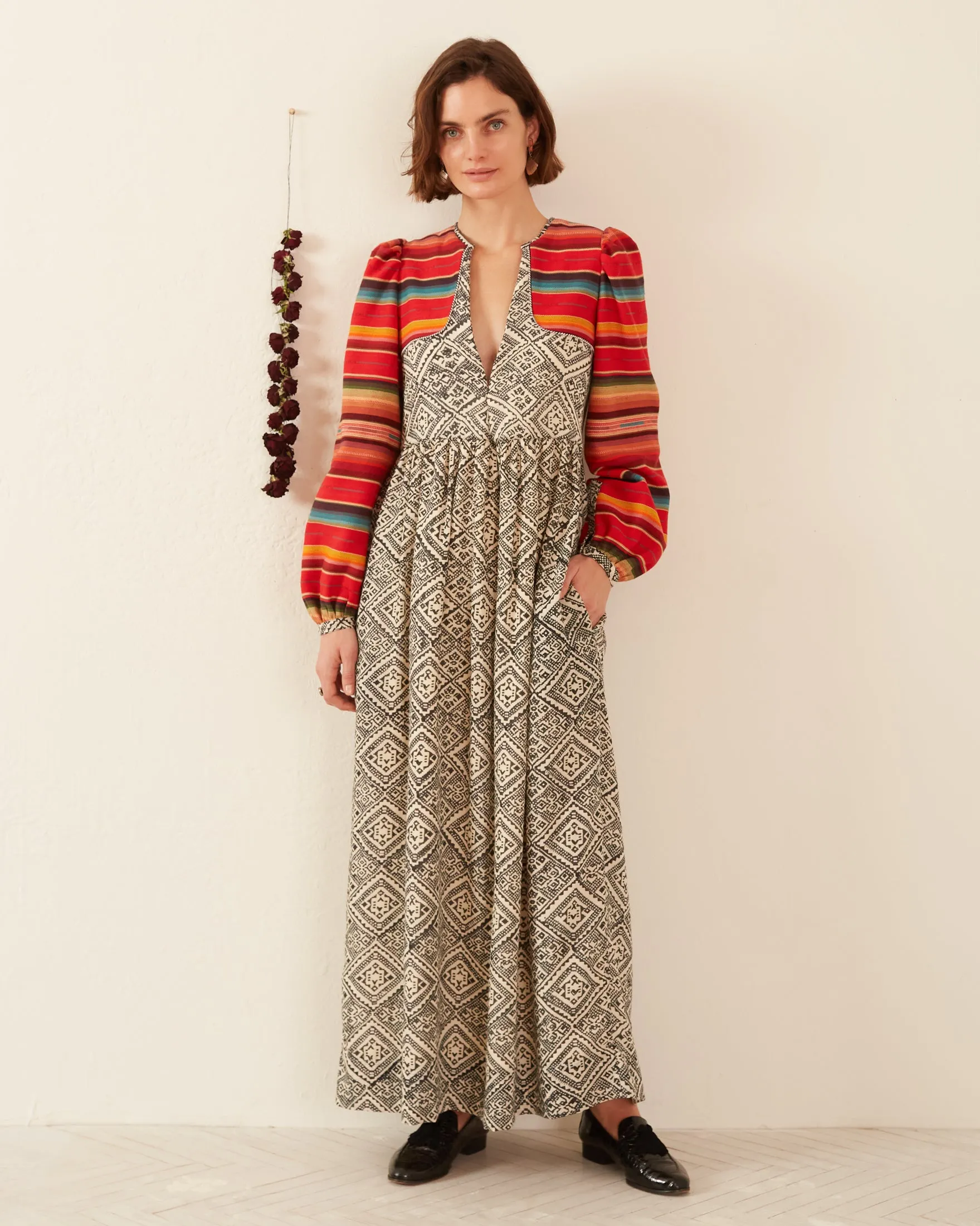 Winifred Orange Bloom Dress