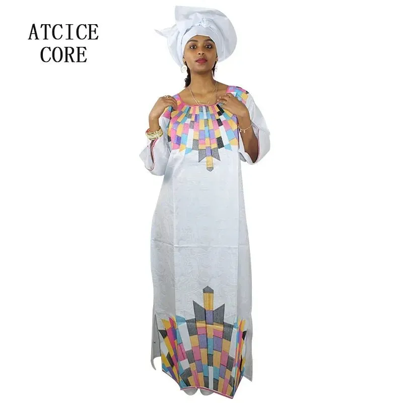 Women's African Dresses: Fashionable New Bazin Riche Embroidery Design