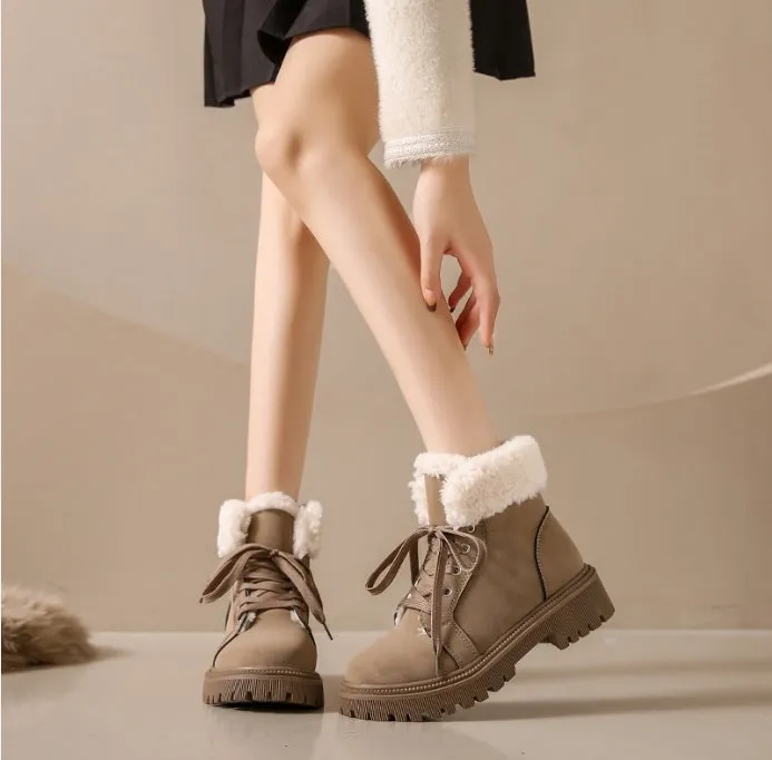 Women's new winter cold sticky light snow boots plus warm fashion women's Martin boots ankle boots