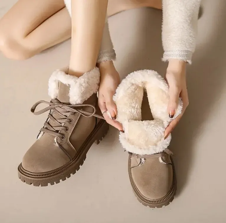 Women's new winter cold sticky light snow boots plus warm fashion women's Martin boots ankle boots