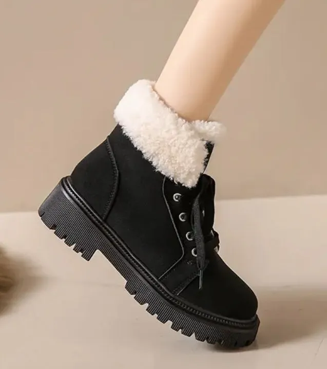 Women's new winter cold sticky light snow boots plus warm fashion women's Martin boots ankle boots
