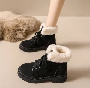 Women's new winter cold sticky light snow boots plus warm fashion women's Martin boots ankle boots
