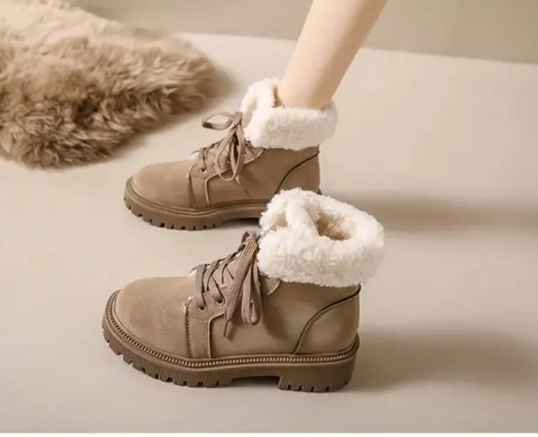 Women's new winter cold sticky light snow boots plus warm fashion women's Martin boots ankle boots