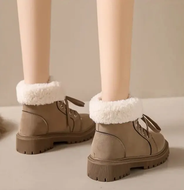 Women's new winter cold sticky light snow boots plus warm fashion women's Martin boots ankle boots