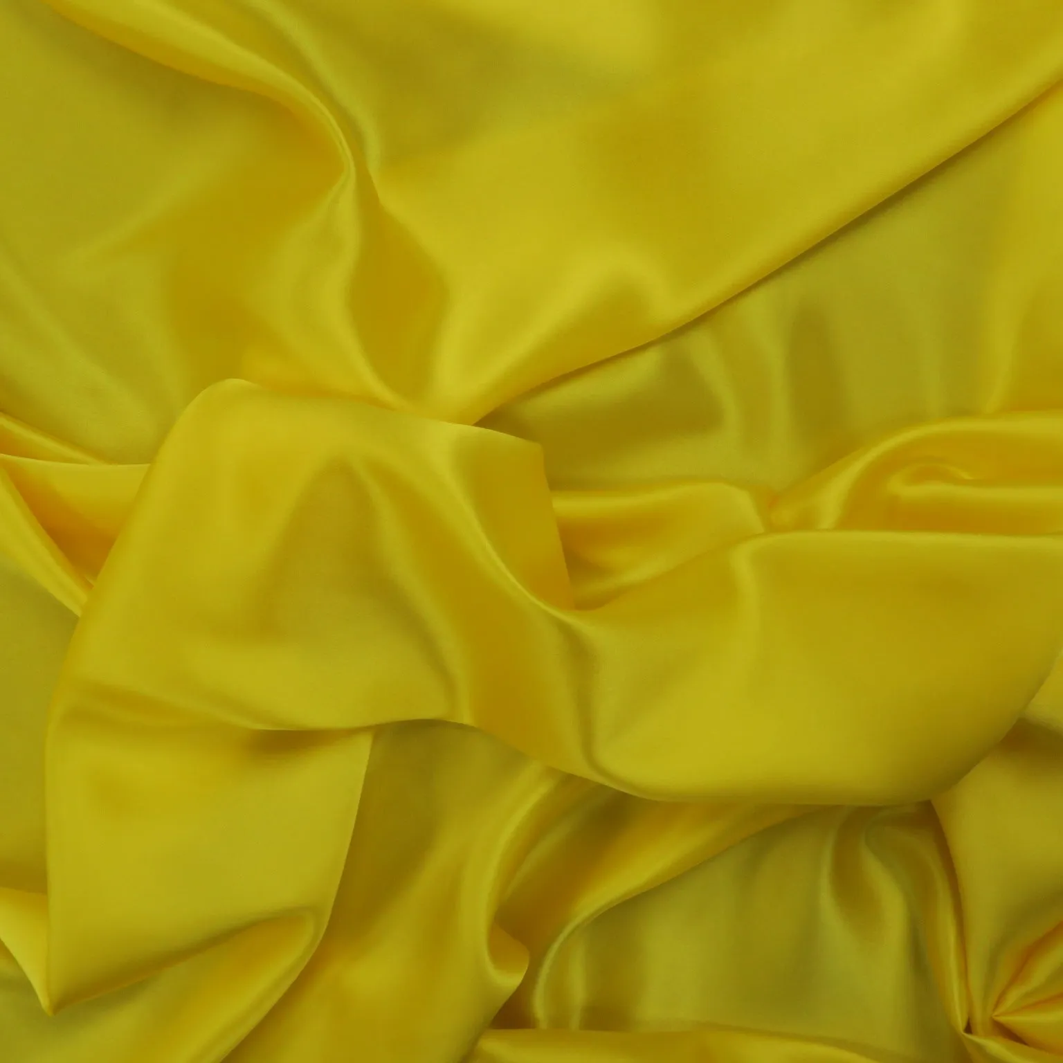 Yellow Solid 54" Wide Silk Charmeuse Fabric 19mm